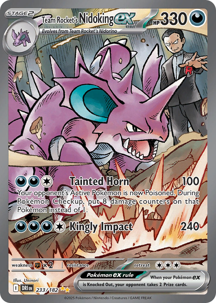 233  Team Rocket’s Nidoking ex