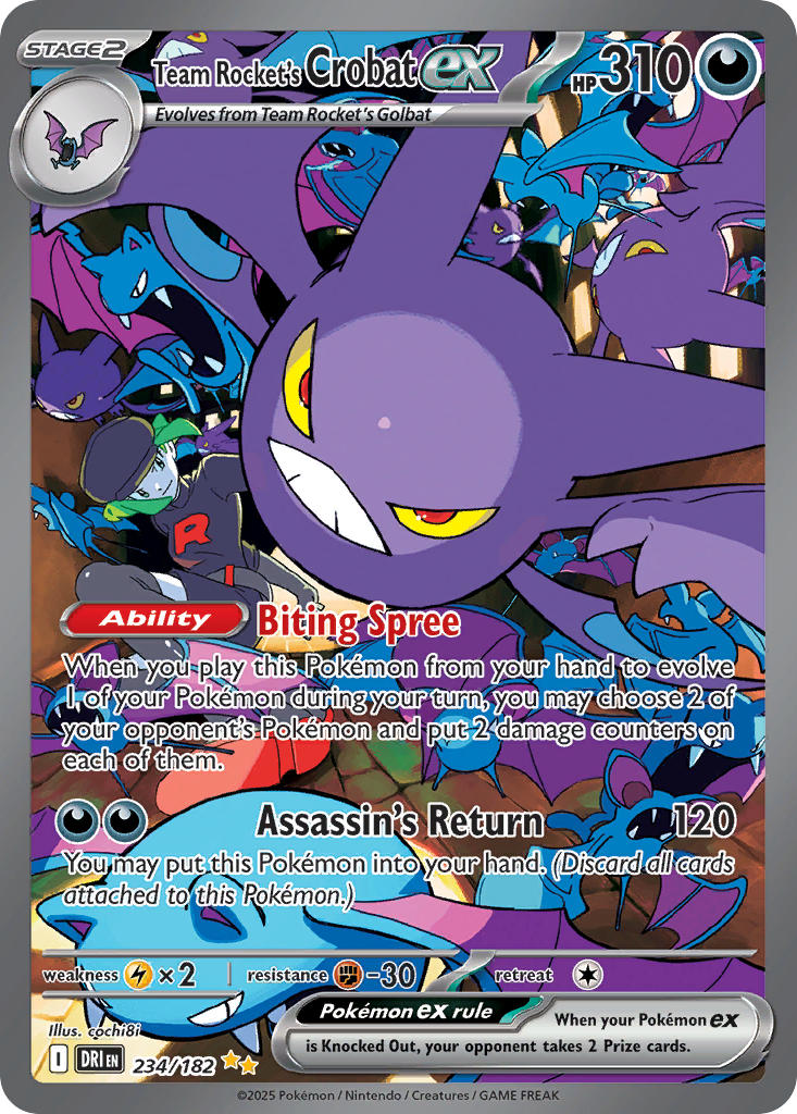 234  Team Rocket’s Crobat ex