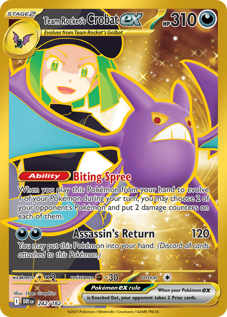 242  Team Rocket’s Crobat ex