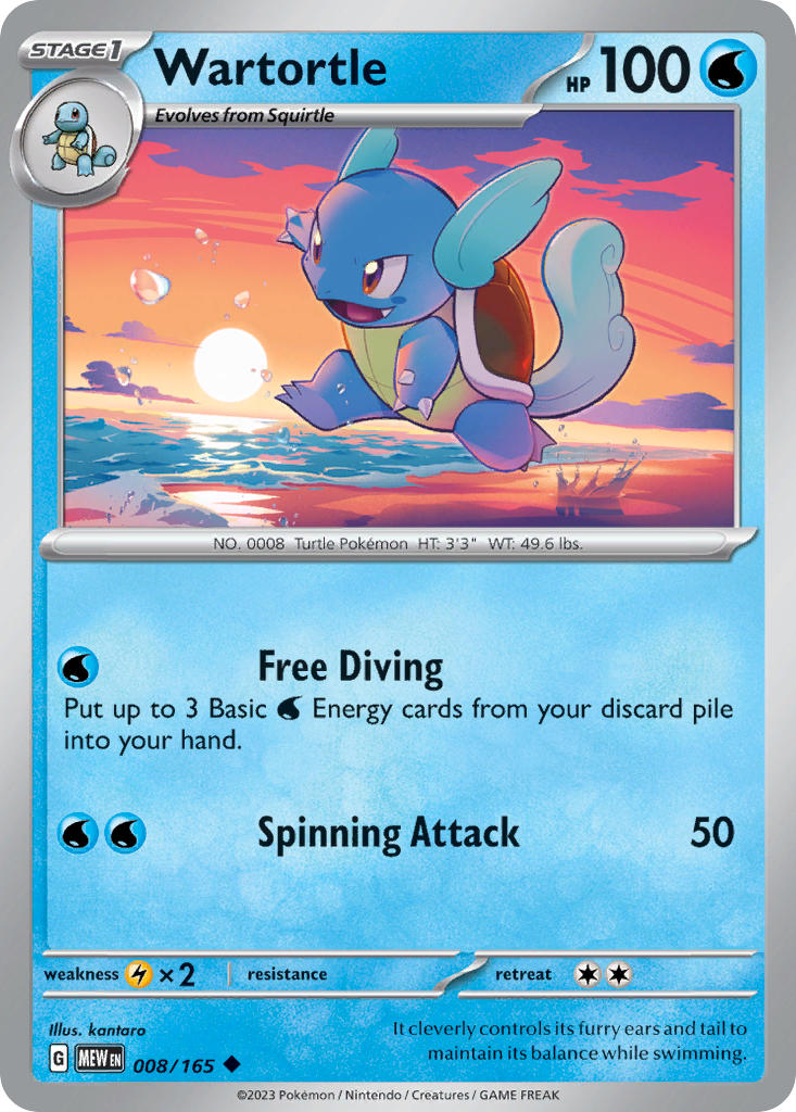 008 Wartortle (MEW)