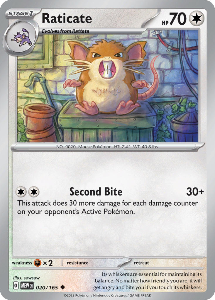 020 Raticate (MEW)