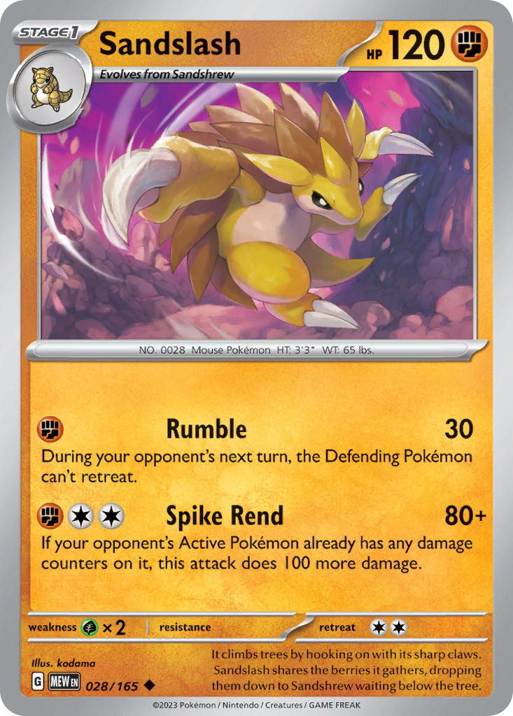028 Sandslash (MEW)