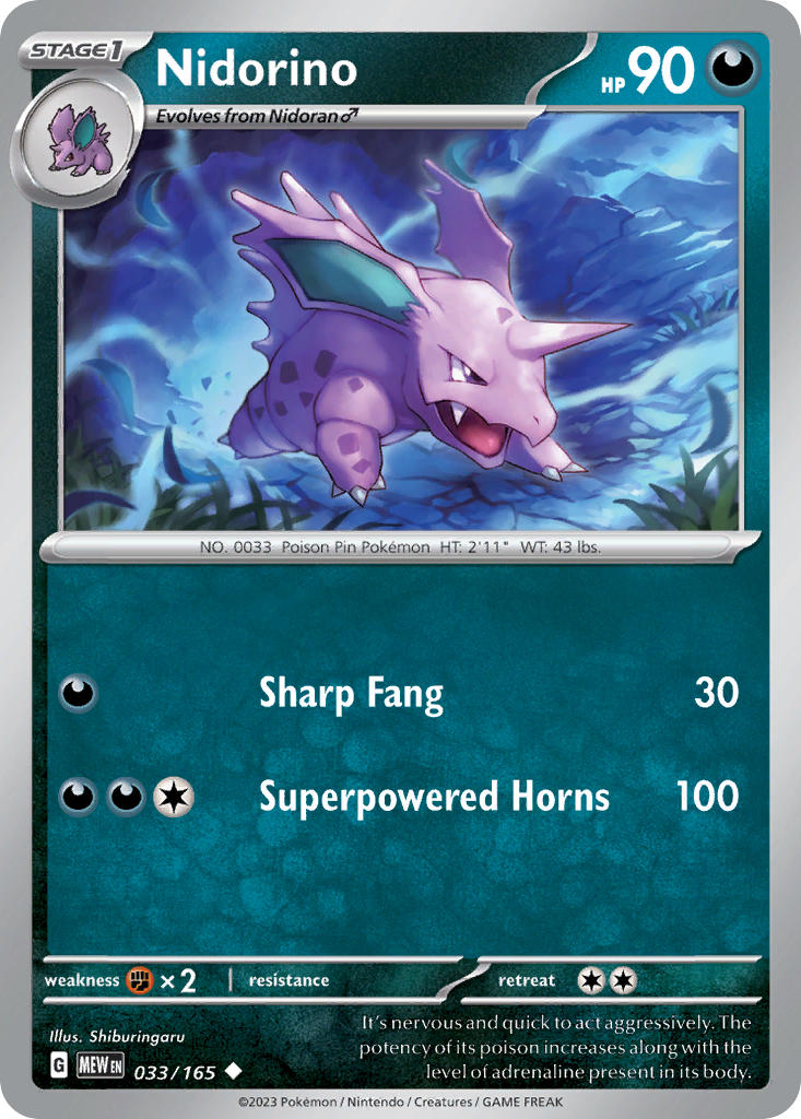 033 Nidorino (MEW)