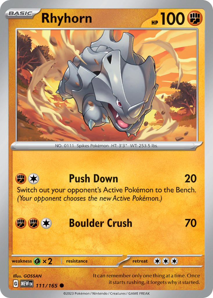 111 Rhyhorn (MEW)