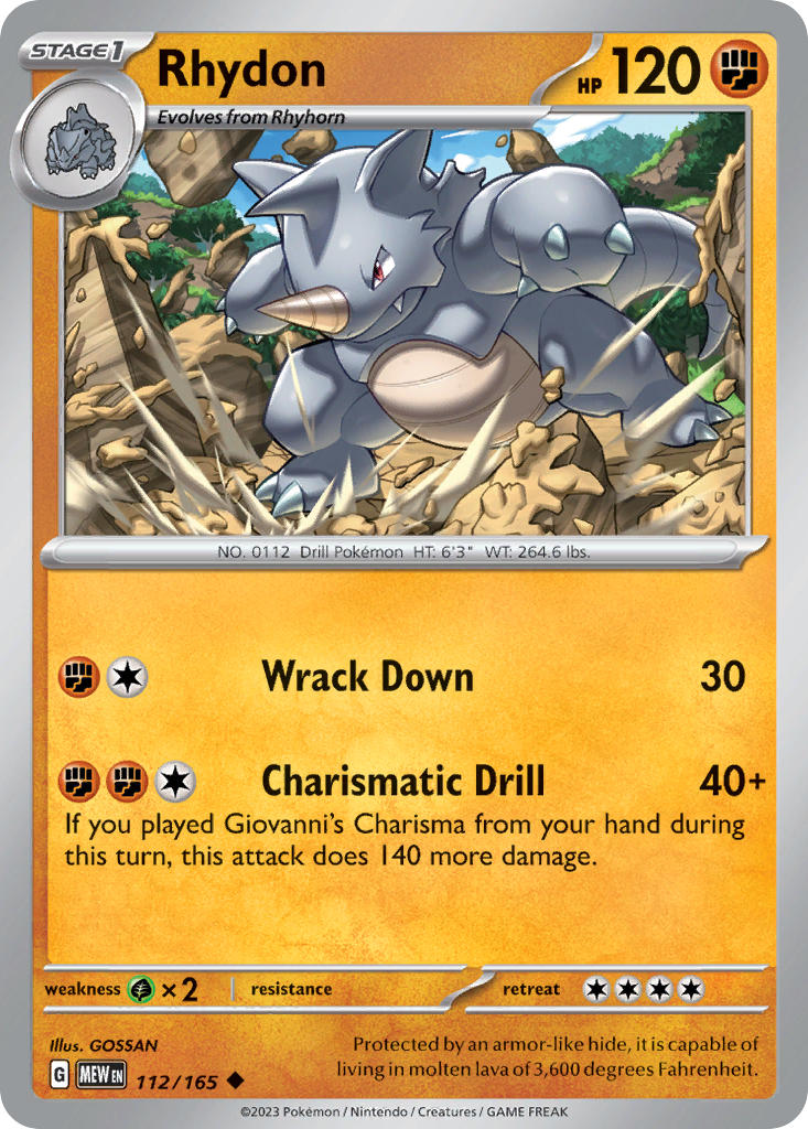 112 Rhydon (MEW)