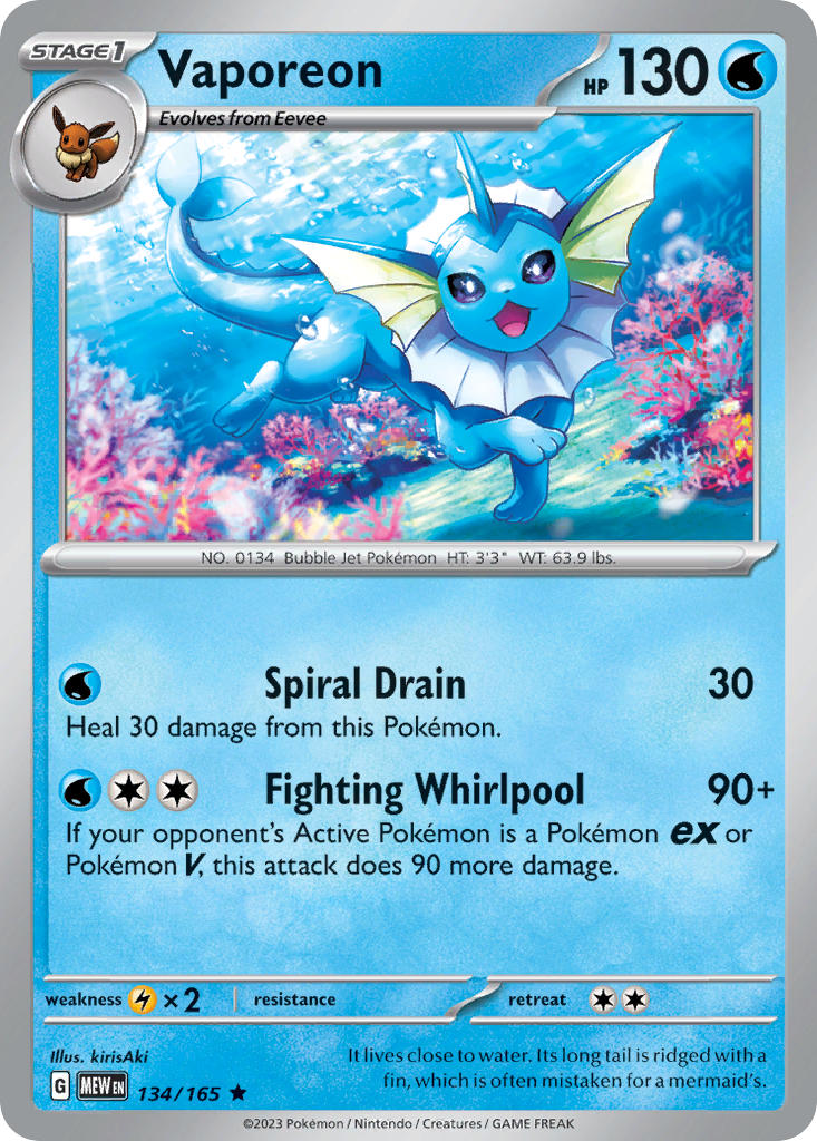 134 Vaporeon (MEW)
