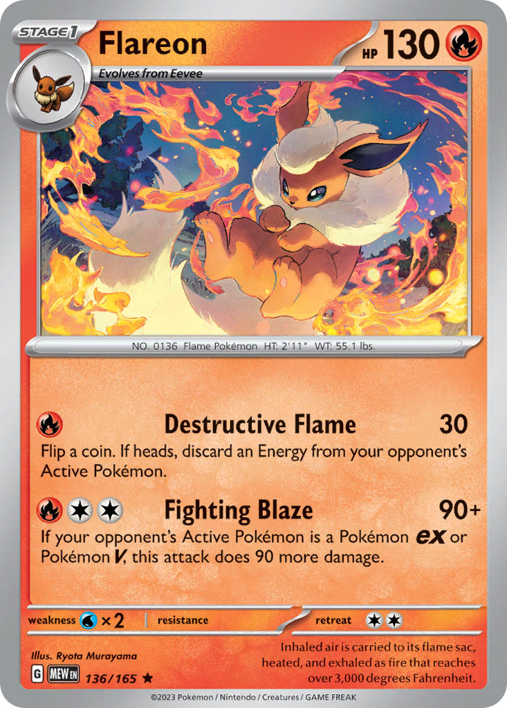 136 Flareon (MEW)
