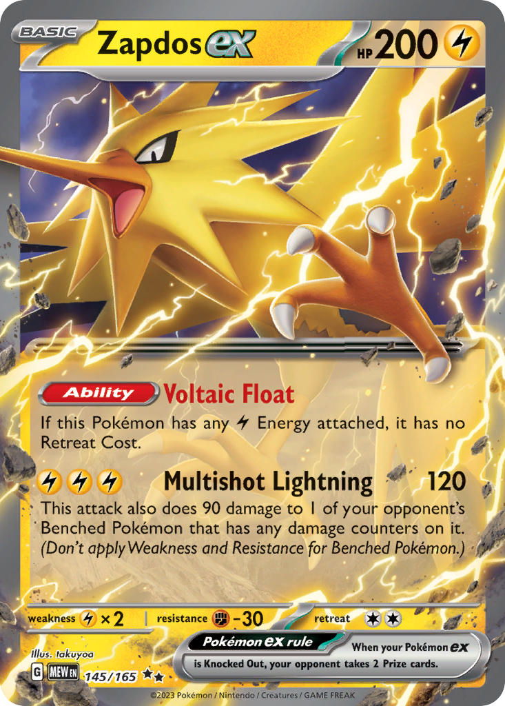 145 Zapdos ex (MEW)