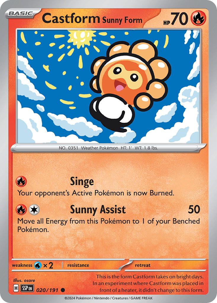 020 Castform Sunny Form