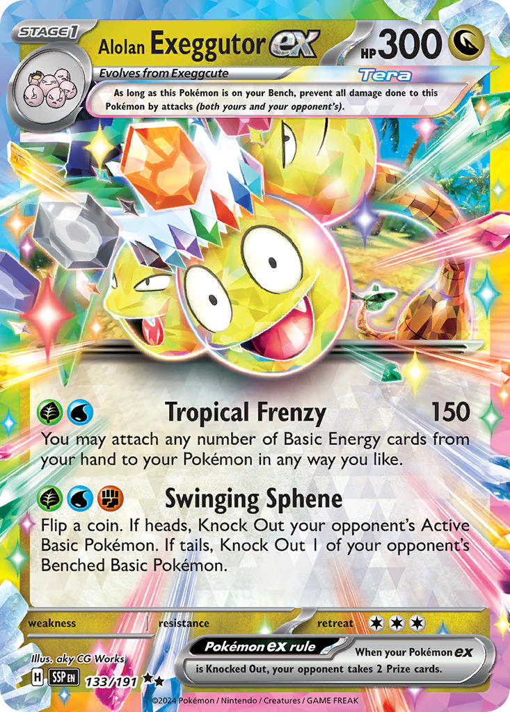133 Alolan Exeggutor ex (SSP)