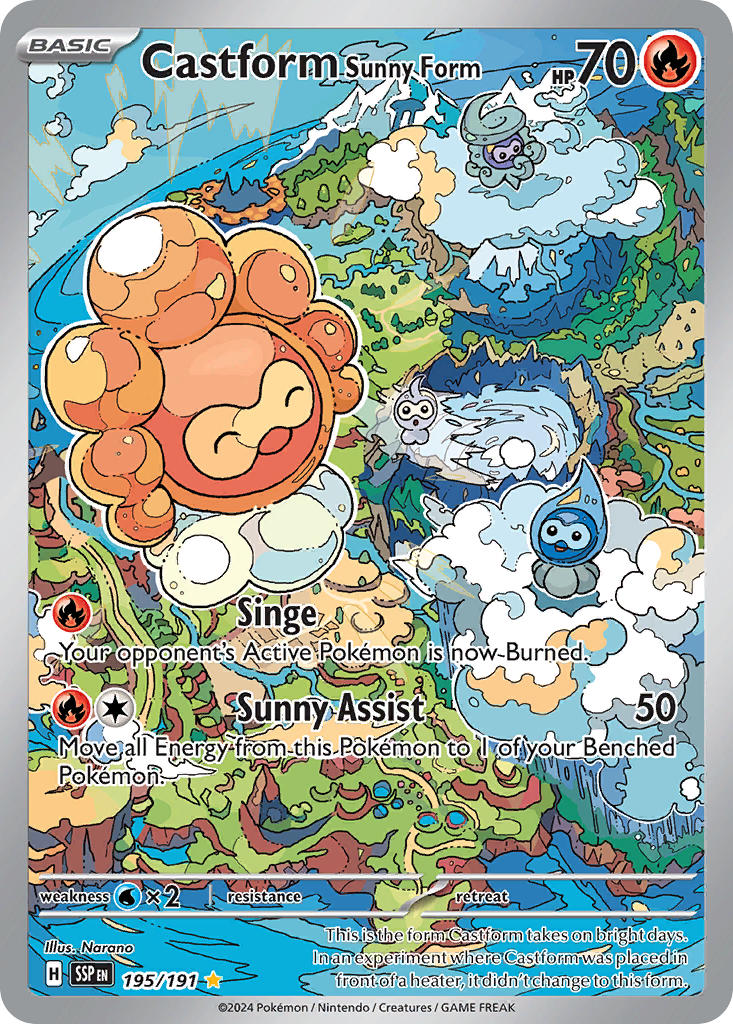 195 Castform Sunny Form