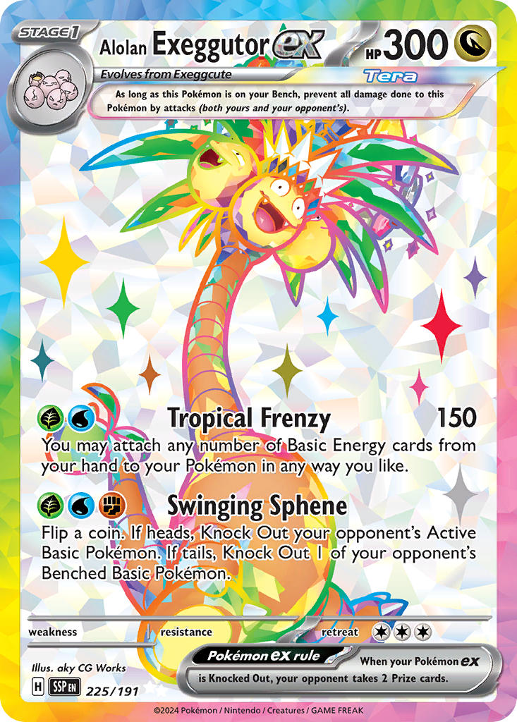 225 Alolan Exeggutor ex