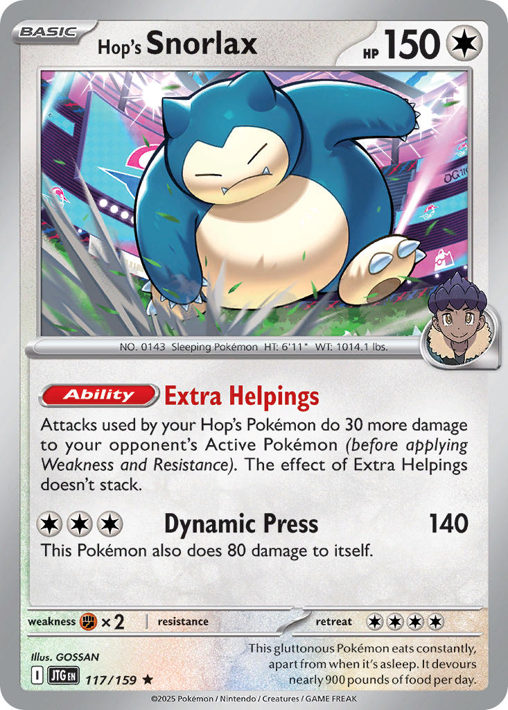 117 Hop’s Snorlax (JTG)