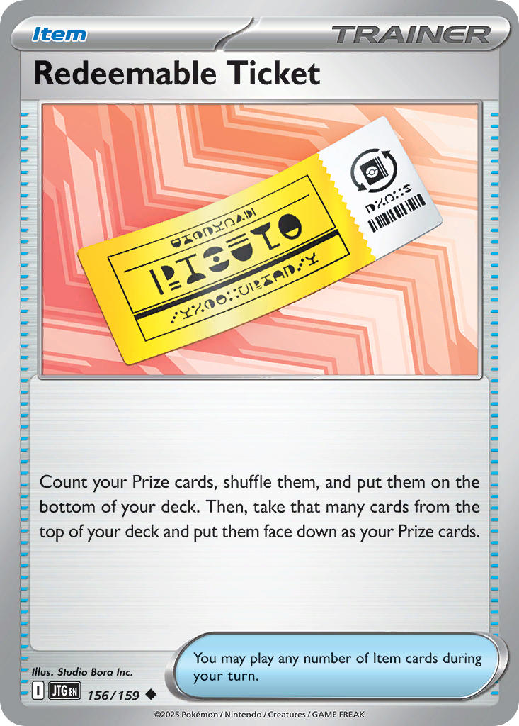 156 Redeemable Ticket (JTG)