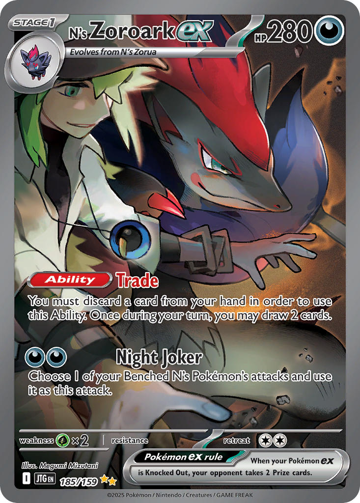 185 N’s Zoroark ex (JTG)
