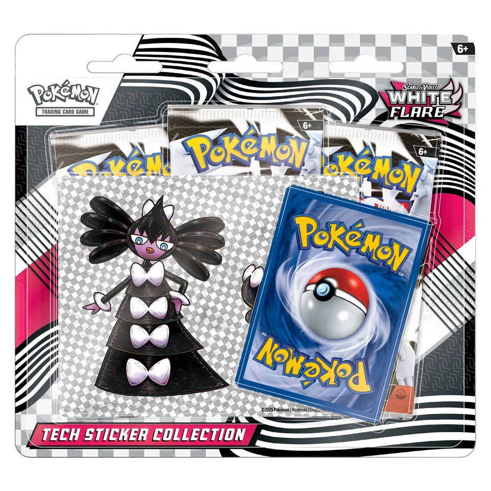 White Flare Tech Sticker Collection